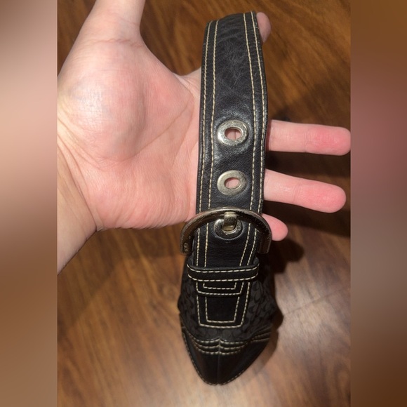 Coach mini black hobo - Picture 6 of 10